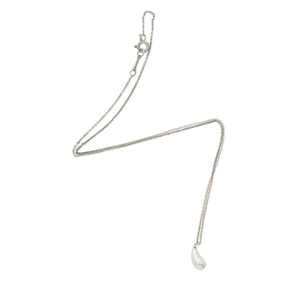Tiffany & Co. Elsa Peretti Sterling Silver Teardrop 12mm Necklace